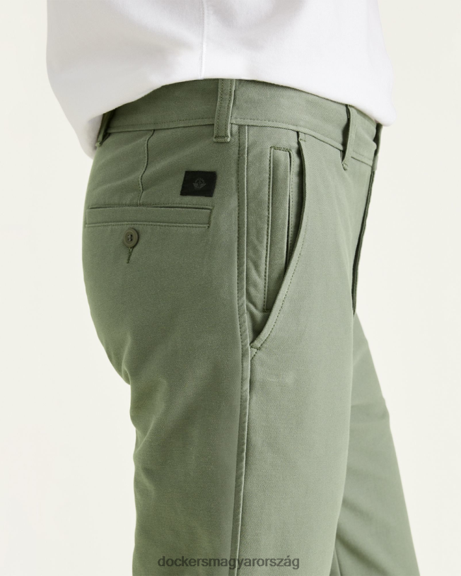 Dockers férfiak kényelmes kötött chinos, egyenes szabású P840P734 ruházat forralt bazsalikom - zöld