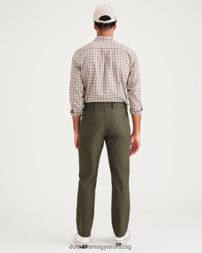 Dockers férfiak kényelmes kötött chinos, egyenes szabású P840P735 ruházat erdei éjszaka - zöld