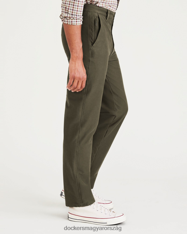 Dockers férfiak kényelmes kötött chinos, egyenes szabású P840P735 ruházat erdei éjszaka - zöld