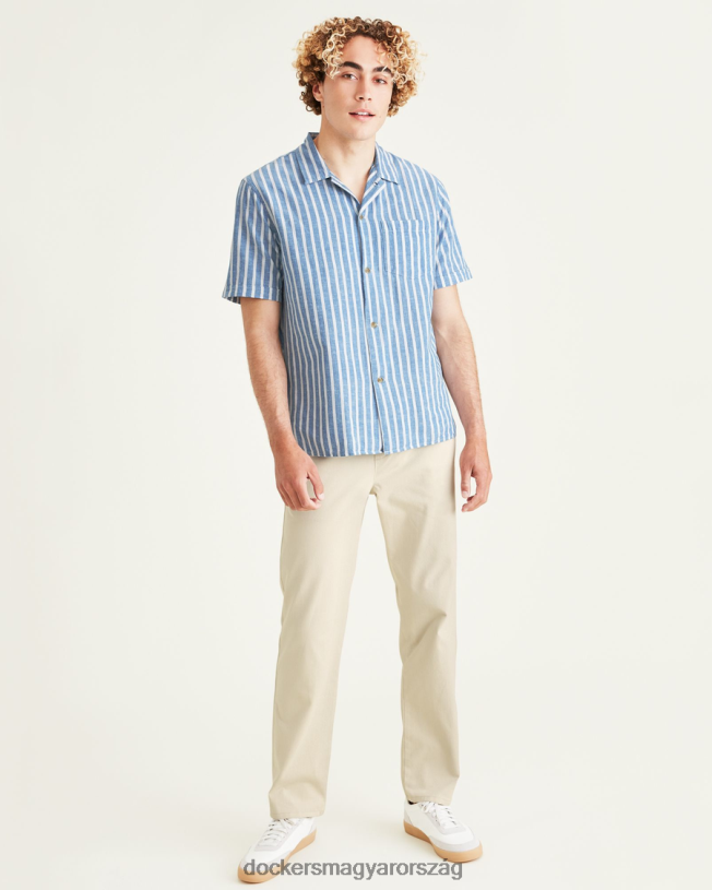 Dockers férfiak kényelmes kötött kocogónadrág, keskeny szabású P840P809 ruházat holdkóros - fehér