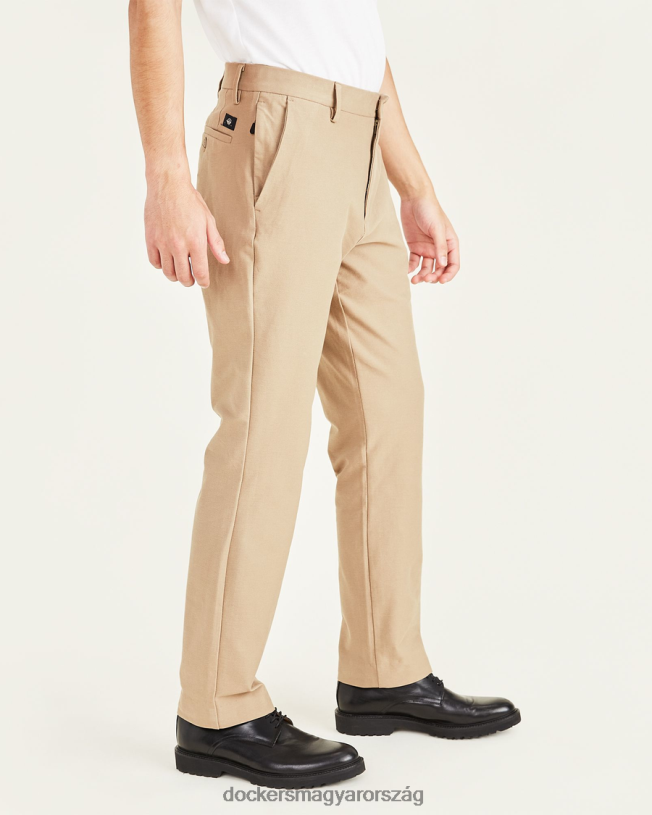 Dockers férfiak kényelmes kötött nadrág, vékony szabású P840P859 ruházat fa farkas - cser