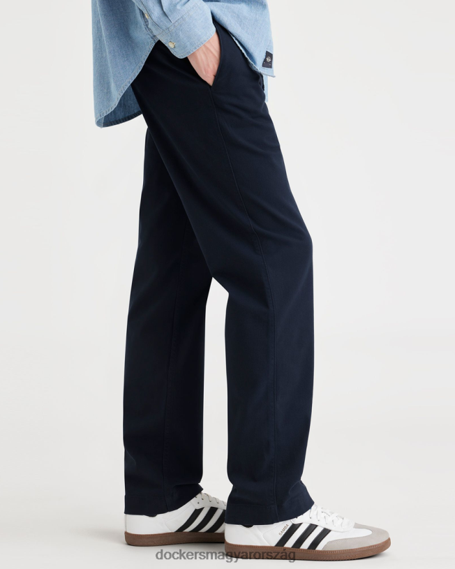 Dockers férfiak kaliforniai khaki, egyenes szabású P840P266 ruházat sötétkék blézer - kék