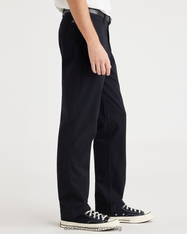 Dockers férfiak kaliforniai khaki, egyenes szabású P840P267 ruházat gyönyörű fekete
