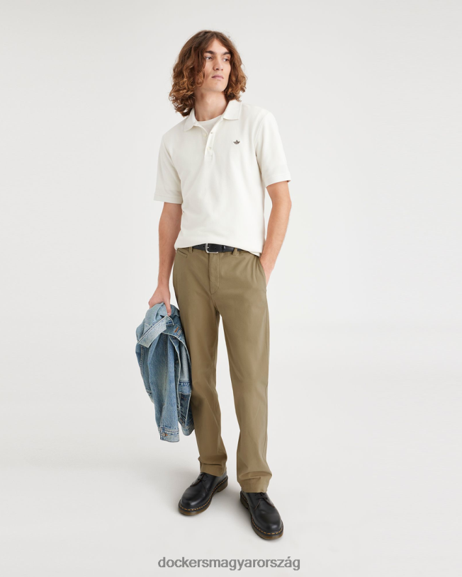 Dockers férfiak kaliforniai khaki, egyenes szabású P840P767 ruházat arany aratás - khaki