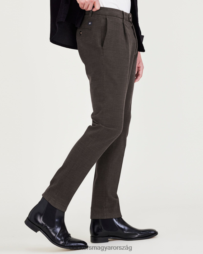 Dockers férfiak kidolgozott nadrág, vékony, keskeny szabású P840P63 ruházat fekete bab - fekete