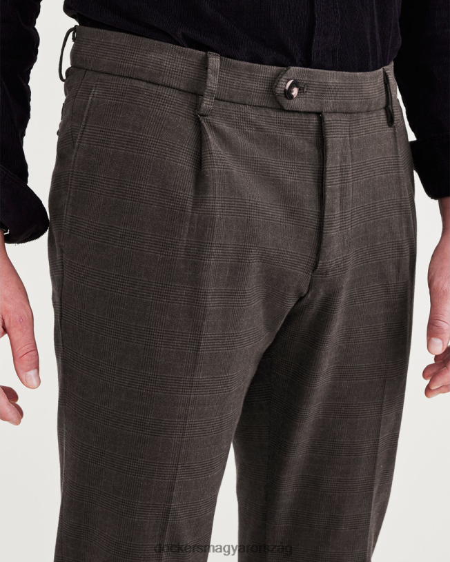 Dockers férfiak kidolgozott nadrág, vékony, keskeny szabású P840P63 ruházat fekete bab - fekete