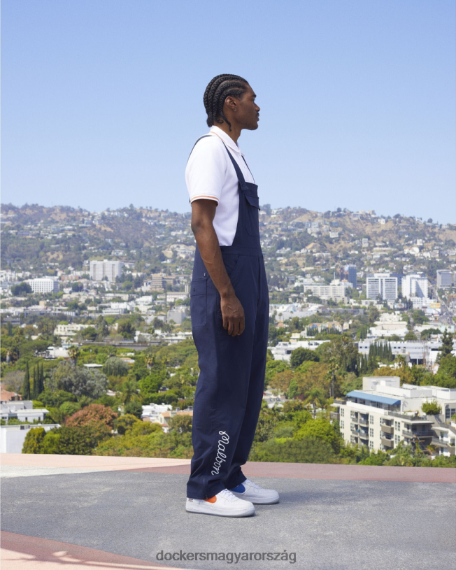 Dockers férfiak malbon overall, egyenes szabású P840P403 ruházat sötétkék blézer - kék