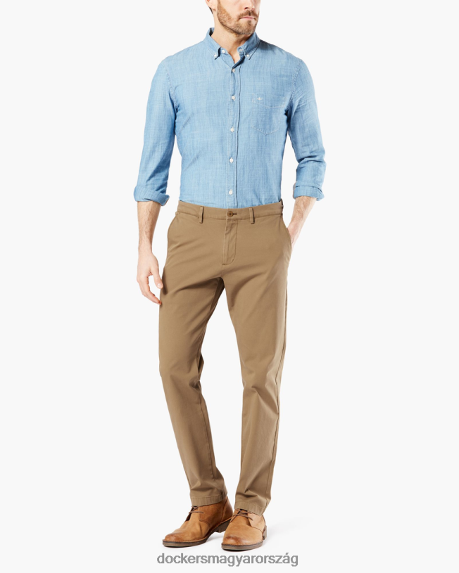 Dockers férfiak mozgású chino, keskeny szabású (nagy és magas) P840P508 ruházat hermelin - cser