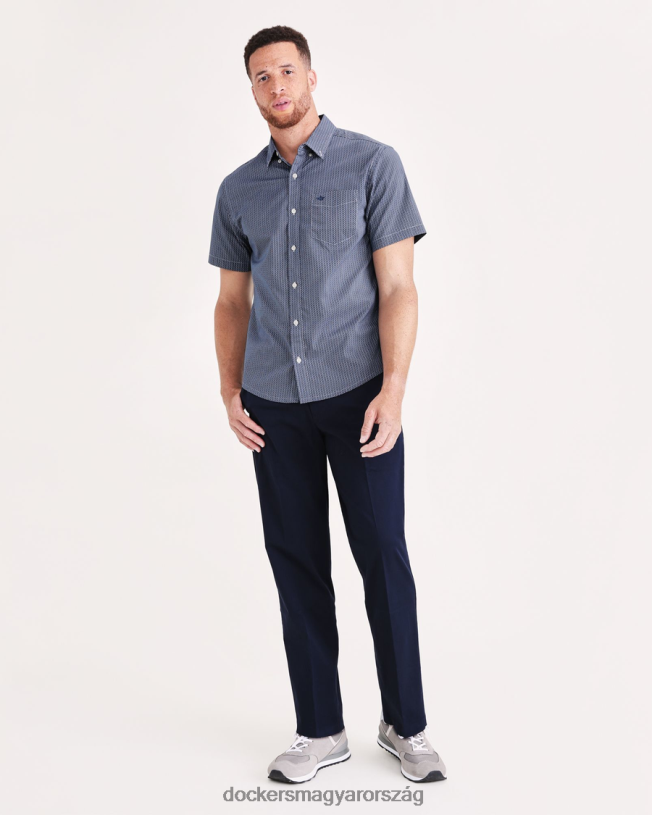 Dockers férfiak munkanapi khakik, klasszikus szabású (nagy és magas) P840P451 ruházat pembroke - kék