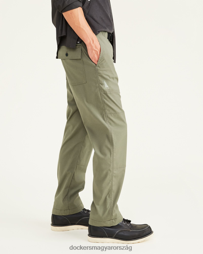 Dockers férfiak rec használati nadrág, egyenes szabású P840P803 ruházat camo - zöld