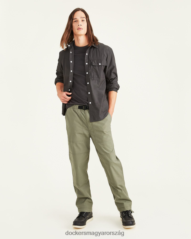 Dockers férfiak rec használati nadrág, egyenes szabású P840P803 ruházat camo - zöld