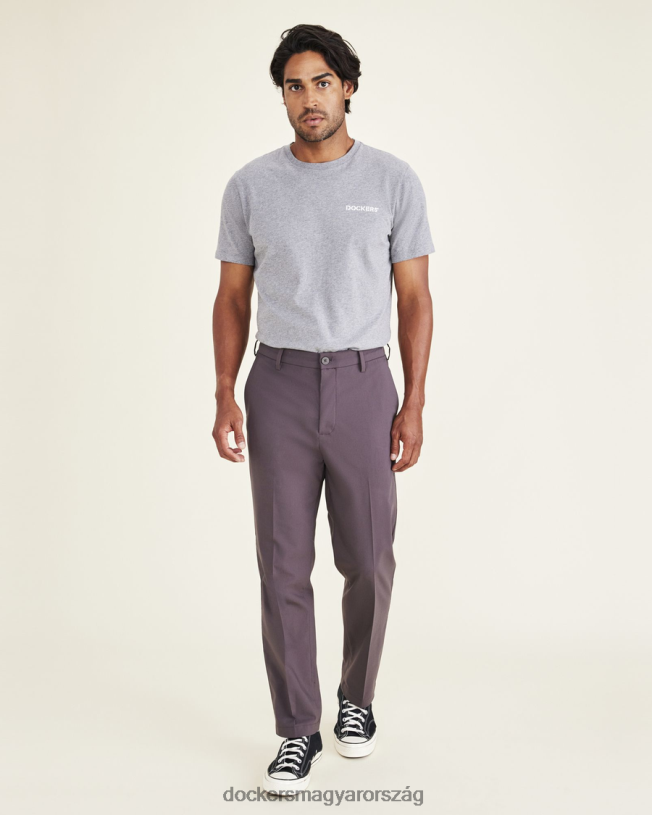 Dockers férfiak signature go khakis, egyenes szabású (nagy és magas) P840P499 ruházat nyereg - szürke