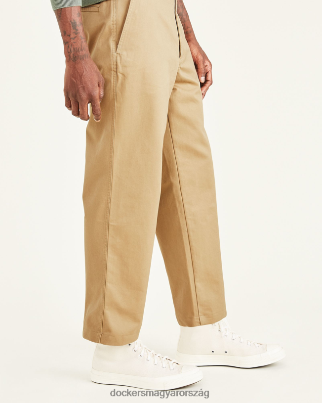 Dockers férfiak vágott khakis, egyenes szabású P840P664 ruházat betakarítás arany - cser