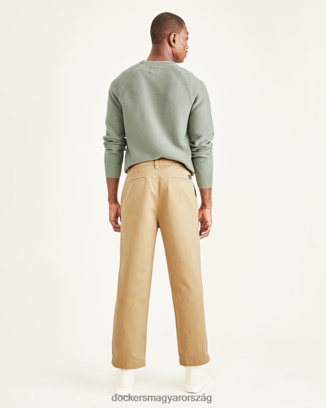 Dockers férfiak vágott khakis, egyenes szabású P840P664 ruházat betakarítás arany - cser