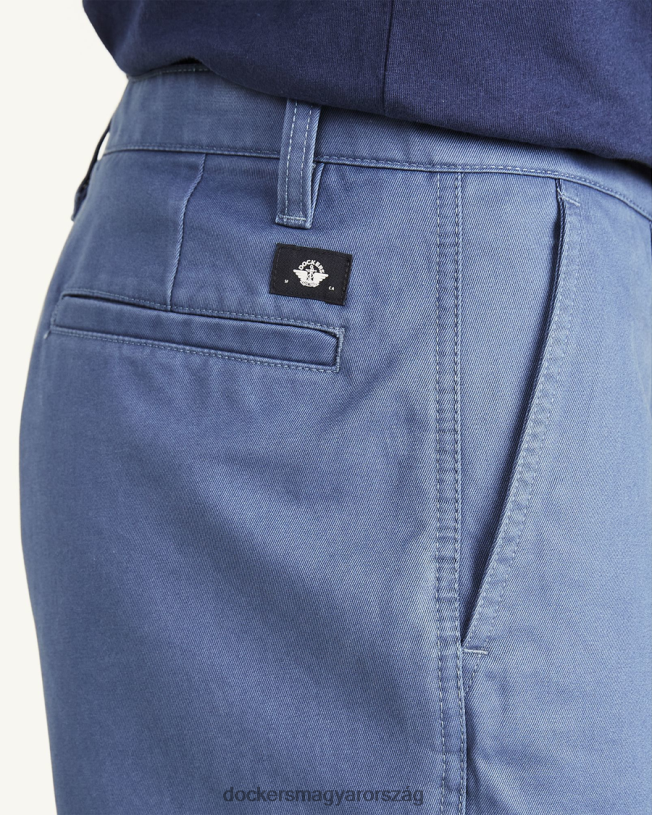 Dockers férfiak vágott khakis, egyenes szabású P840P666 ruházat vintage indigó - kék