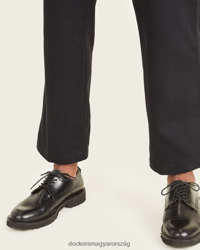 Dockers férfiak vágott khakis, egyenes szabású P840P667 ruházat gyönyörű fekete