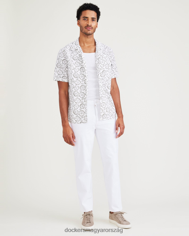 Dockers férfiak végső csinos, egyenes szabású P840P795 ruházat lucent white - fehér