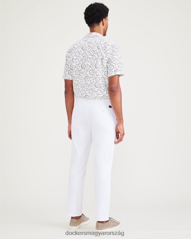 Dockers férfiak végső csinos, egyenes szabású P840P795 ruházat lucent white - fehér