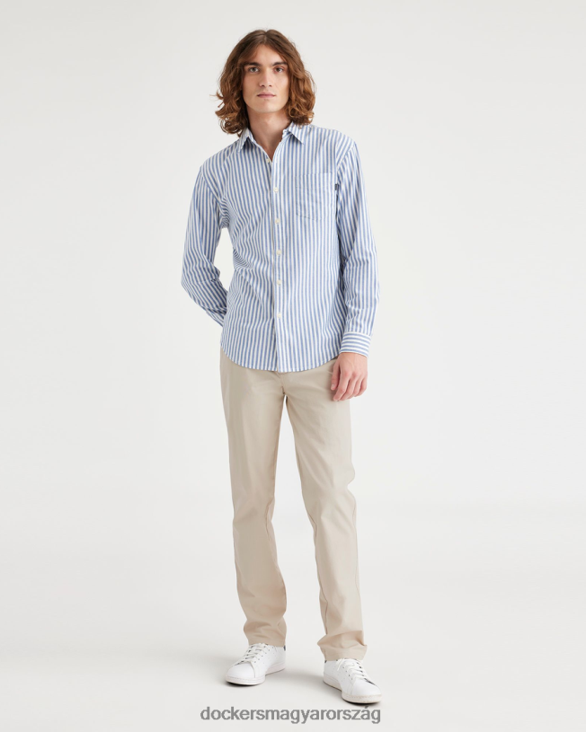 Dockers férfiak végső csinos, karcsú szabás P840P39 ruházat szaharai khaki