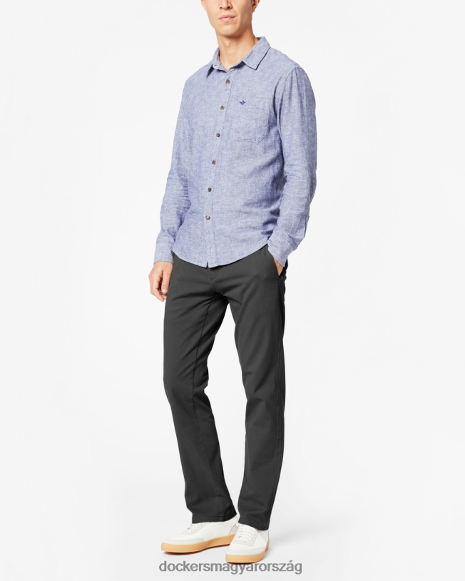 Dockers férfiak végső csinos, karcsú szabás P840P41 ruházat acélfej - szürke