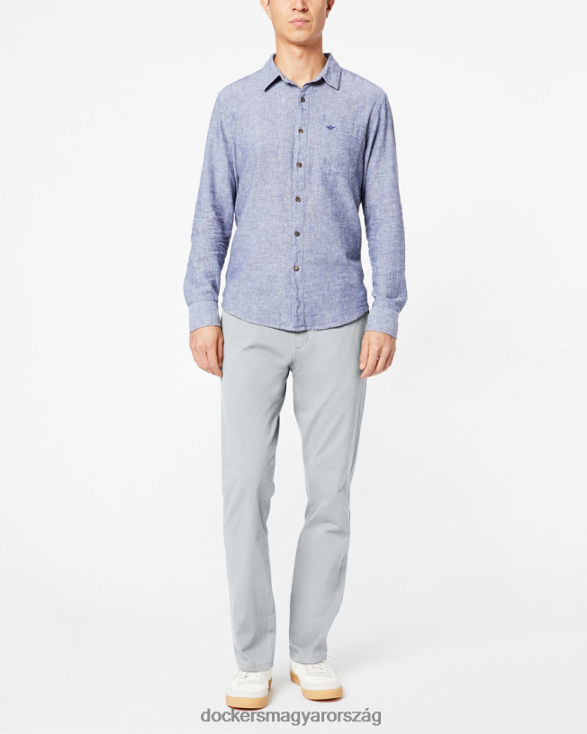 Dockers férfiak végső csinos, karcsú szabás P840P42 ruházat nedves kő - szürke
