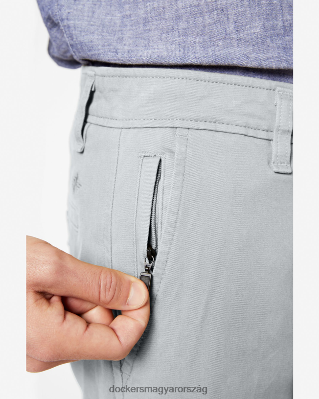 Dockers férfiak végső csinos, karcsú szabás P840P42 ruházat nedves kő - szürke