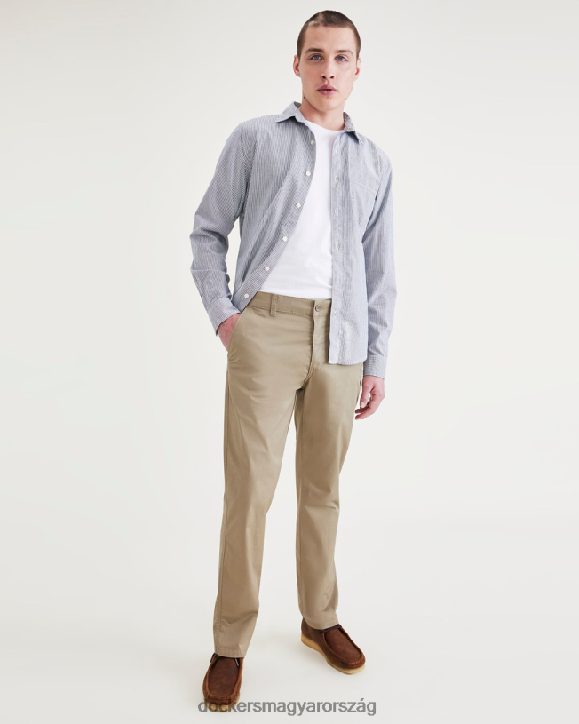 Dockers férfiak végső csinos, karcsú szabás P840P792 ruházat szárazföldi trek - khaki