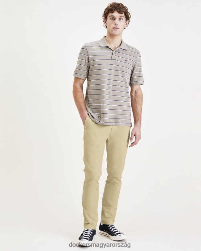 Dockers férfiak végső csinos, vékony szabású P840P371 ruházat ezüst