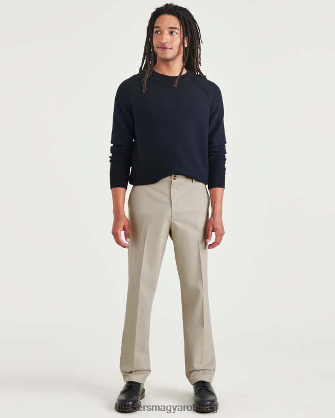 Dockers férfiak vasmentes khakik, klasszikus fazon, foltvédővel P840P2 ruházat felhő - khaki