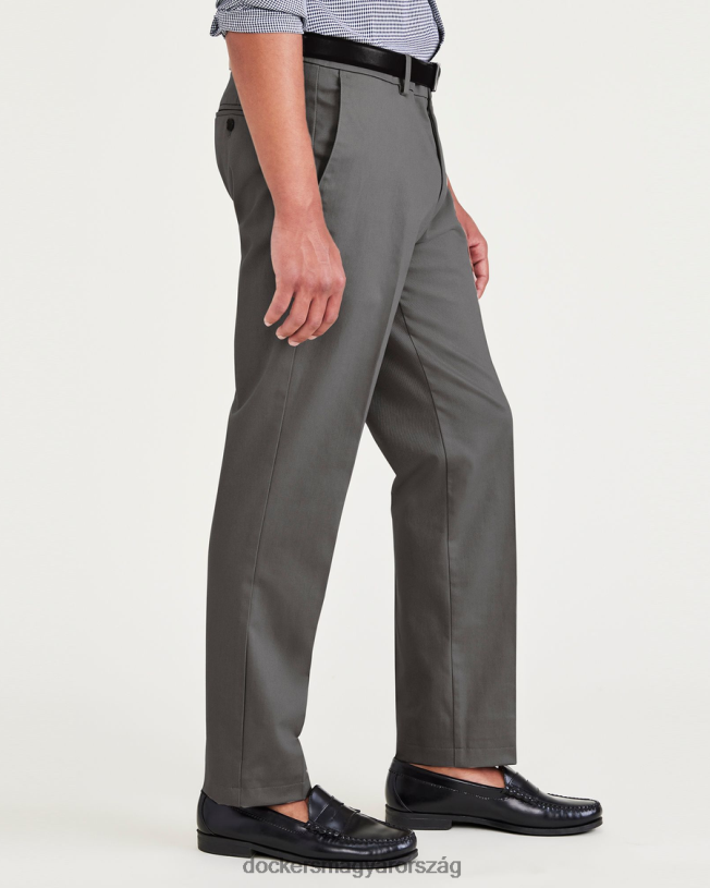 Dockers férfiak vasmentes khakik, vékony szabású foltvédővel P840P240 ruházat burma szürke