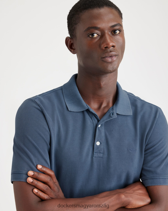 Dockers férfiak eredeti póló, vékony szabású P840P125 ruházat vintage indigó - kék