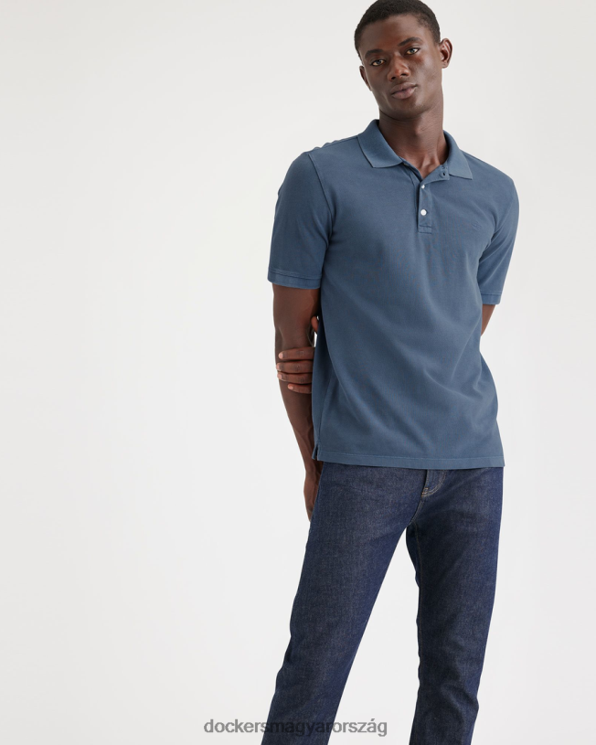 Dockers férfiak eredeti póló, vékony szabású P840P125 ruházat vintage indigó - kék