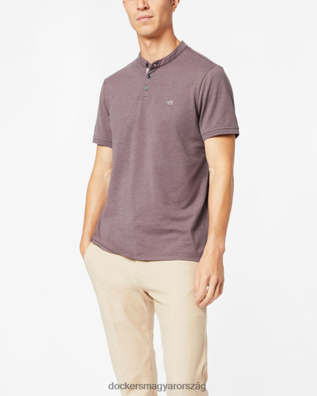 Dockers férfiak gúnynyakú póló, vékony szabású P840P847 ruházat veréb - barna