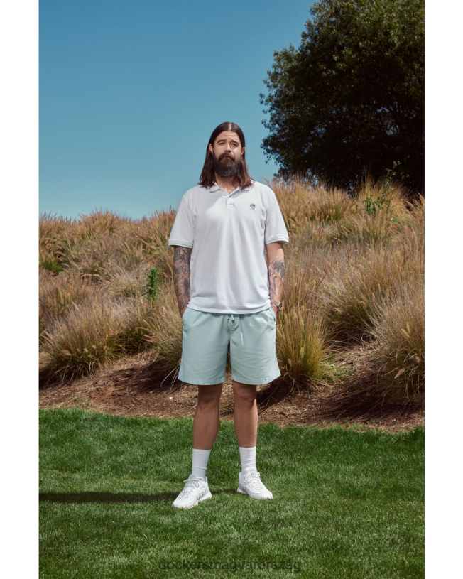 Dockers férfiak malbon pique póló, karcsú fazon P840P343 ruházat fényes fehér