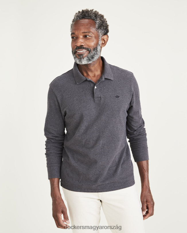 Dockers férfiak póló, vékony szabású P840P816 ruházat sötétszürke hanga - szürke