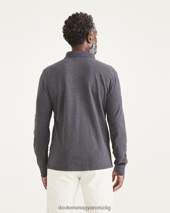 Dockers férfiak póló, vékony szabású P840P816 ruházat sötétszürke hanga - szürke