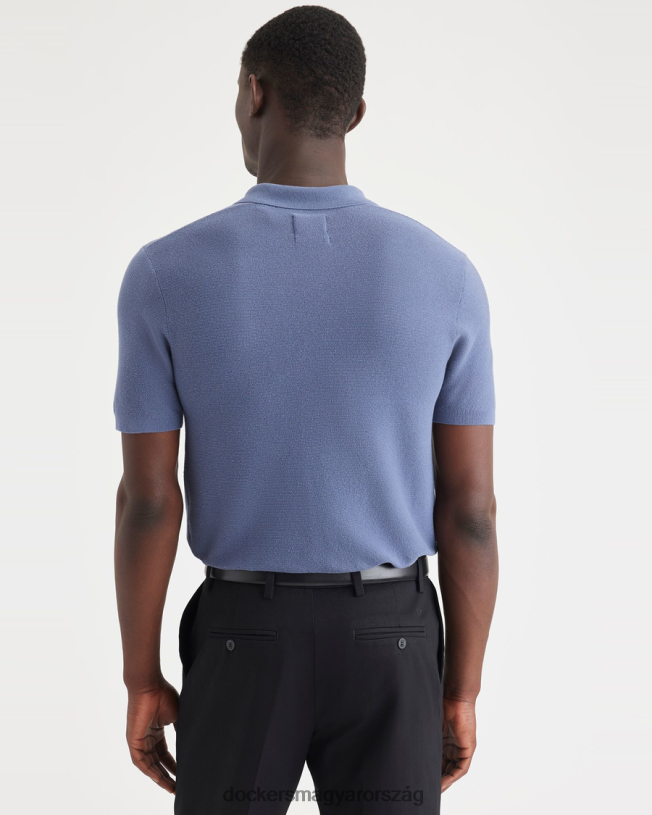 Dockers férfiak pulóver póló, normál szabású P840P118 ruházat vintage indigó - kék