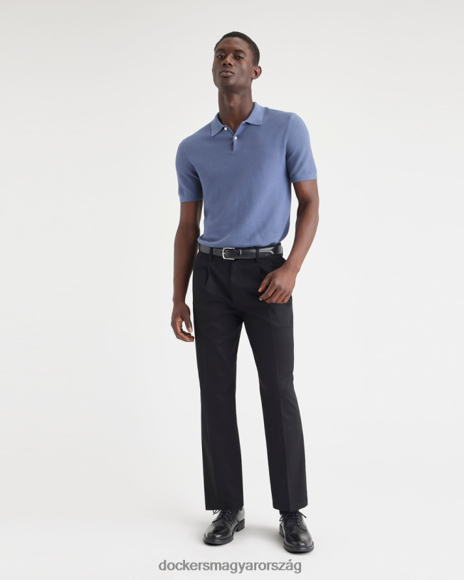 Dockers férfiak pulóver póló, normál szabású P840P118 ruházat vintage indigó - kék