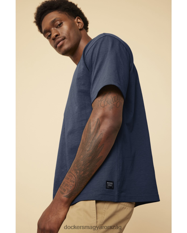 Dockers férfiak USA-ban készült póló P840P357 ruházat ruha kék - kék