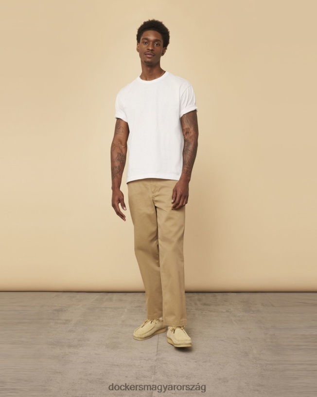 Dockers férfiak USA-ban készült póló P840P358 ruházat fényes fehér - fehér