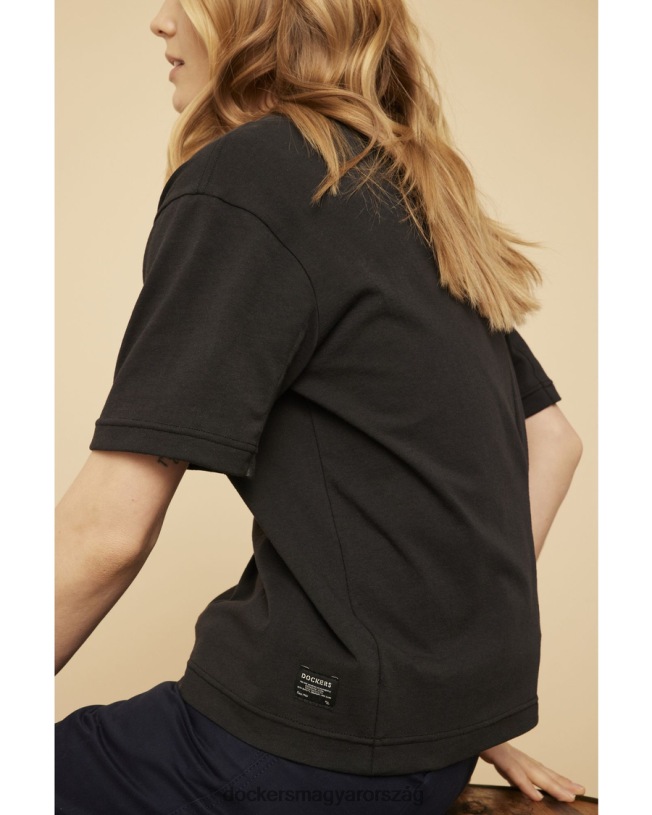 Dockers férfiak USA-ban készült póló P840P359 ruházat kaviár - fekete
