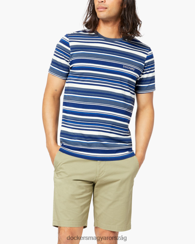 Dockers férfiak alfa logós póló, vékony fazon P840P794 ruházat colman palasivatag - kék