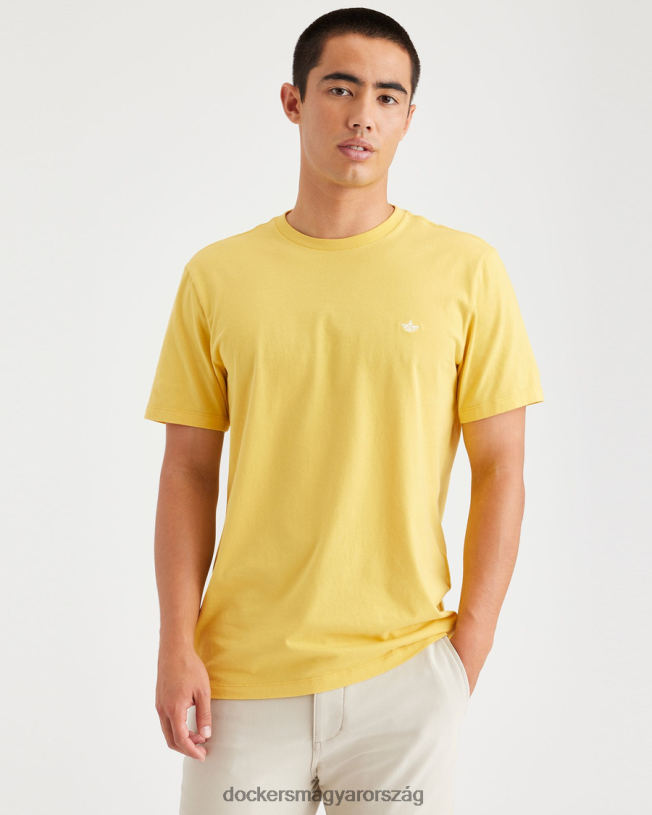 Dockers férfiak eredeti póló, vékony szabású P840P124 ruházat kankalin sárga