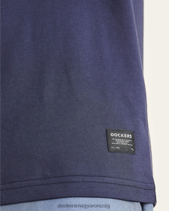 Dockers férfiak eredeti póló, vékony szabású P840P178 ruházat sötétkék blézer - kék