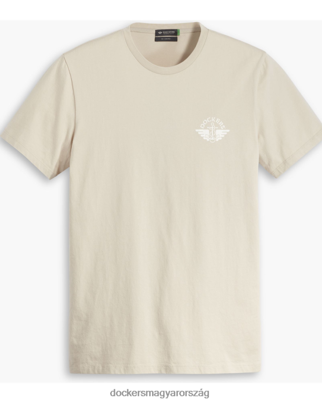 Dockers férfiak grafikus póló (nagy és magas) P840P871 ruházat kócsag - fehér