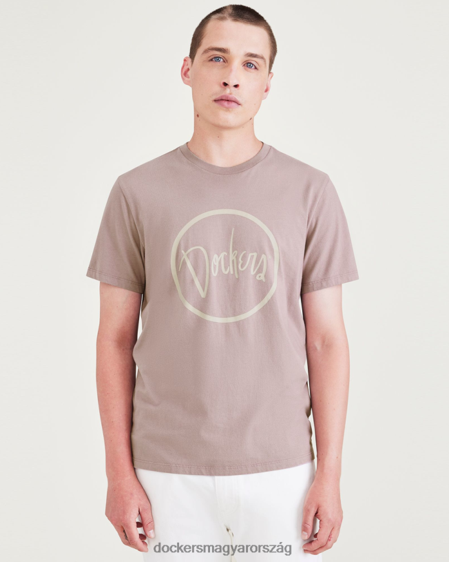 Dockers férfiak impresszum grafikus póló, vékony szabású P840P709 ruházat lila galamb - lila