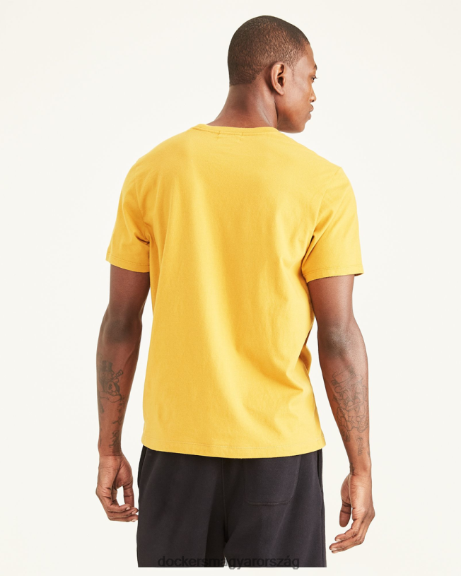 Dockers férfiak sportgrafikus póló, vékony szabású P840P732 ruházat chai tea - narancs