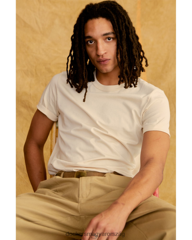 Dockers férfiak transznomadica póló P840P315 ruházat természetes - szürke