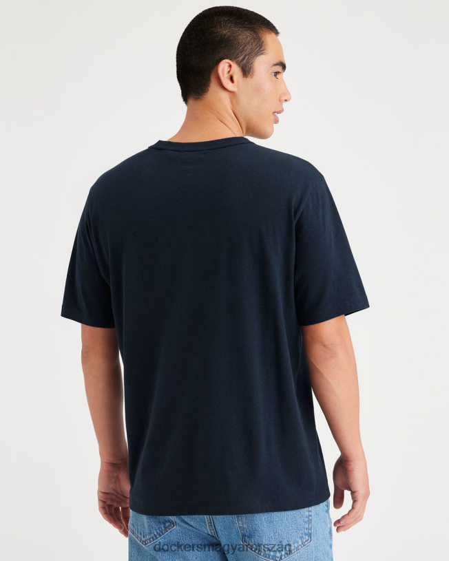 Dockers férfiak zsebpóló, normál szabású P840P181 ruházat sötétkék blézer - kék