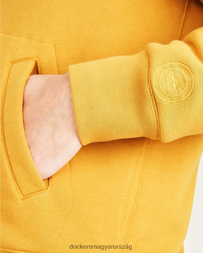 Dockers férfiak Teljes cipzáras kapucnis, normál szabású P840P527 ruházat chai tea - narancs